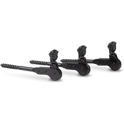 Alberts 307486 Arrêt de volet tête bergère à visser ou à sceller laqué noir 126,5 mm Set de 3 pièces - Publicité Alberts 307486 Arrêt de volet tête bergère à visser ou à sceller laqué noir 126,5 mm Set de 3 pièces - Publicité
