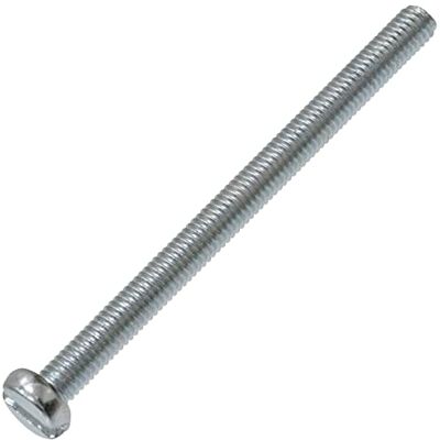 AERZETIX C60129 Lot de 50 Vis à métaux à tête cylindrique M3x40 mm à empreinte fendue S boulon d'assemblage DIN 84 dureté 4.8 en acier zingué couleur argent - Publicité AERZETIX C60129 Lot de 50 Vis à métaux à tête cylindrique M3x40 mm à empreinte fendue S boulon d'assemblage DIN 84 dureté 4.8 en acier zingué couleur argent - Publicité