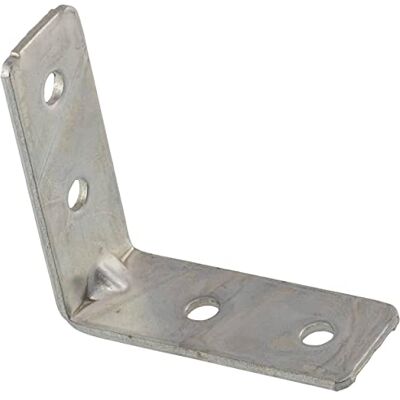 AERZETIX C65775 Lot de 50 Équerres d'assemblage 40x40x15x2 mm à angle droit à 4 trous patte de montage fixation renforcement étagères meuble bois en acier zingué couleur argent - Publicité AERZETIX C65775 Lot de 50 Équerres d'assemblage 40x40x15x2 mm à angle droit à 4 trous patte de montage fixation renforcement étagères meuble bois en acier zingué couleur argent - Publicité