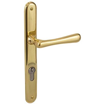 Gedotec Poignée de porte en laiton vieilli Style vintage Élégante En laiton poli Cylindre Avec vis - Publicité Gedotec Poignée de porte en laiton vieilli Style vintage Élégante En laiton poli Cylindre Avec vis - Publicité
