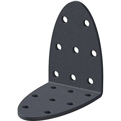 Alberts 333867 Équerre d'assemblage Ovado plastifié gris graphite 60 x 60 x 40 mm Set de 12 pièces - Publicité Alberts 333867 Équerre d'assemblage Ovado plastifié gris graphite 60 x 60 x 40 mm Set de 12 pièces - Publicité