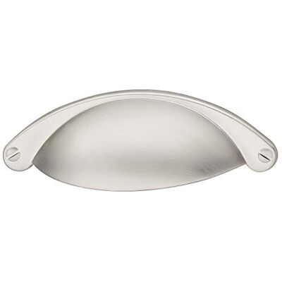 Gedotec Poignée de meuble de cuisine à visser en forme de coquillage pour porte coulissante en métal Style vintage – Roma Aspect acier inoxydable mat meuble - Publicité Gedotec Poignée de meuble de cuisine à visser en forme de coquillage pour porte coulissante en métal Style vintage – Roma Aspect acier inoxydable mat meuble - Publicité