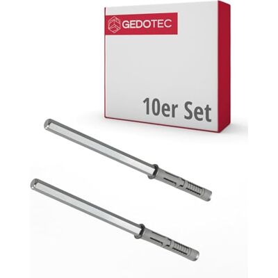 Gedotec Lot de 10 supports de fond d'étagère invisibles TITAN MIDI Supports de fixation murale pour étagère, capacité de 25 kg par paire Supports de fond d'étagère en acier pour montage mural - Publicité Gedotec Lot de 10 supports de fond d'étagère invisibles TITAN MIDI Supports de fixation murale pour étagère, capacité de 25 kg par paire Supports de fond d'étagère en acier pour montage mural - Publicité