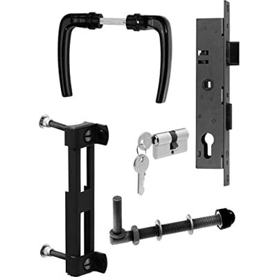 Alberts 653842 Kit d'accessoires pour portails en grillage ondulé, pour portails jusqu'à 1500 mm de hauteur, phosphatés au zinc, plastifiés, en anthracite métallique - Publicité Alberts 653842 Kit d'accessoires pour portails en grillage ondulé, pour portails jusqu'à 1500 mm de hauteur, phosphatés au zinc, plastifiés, en anthracite métallique - Publicité