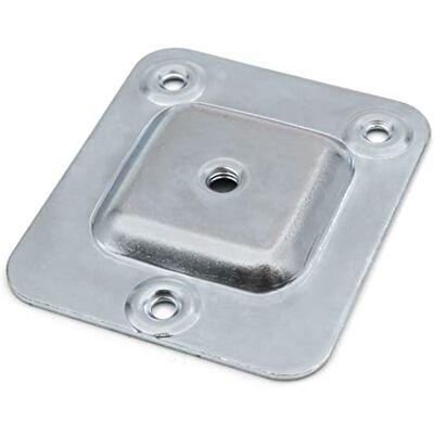 Design61 Lot de 4 plaques de montage avec filetage M6 pour canapé, pieds de table, pieds de chaise, pieds de meubles, plaques de fixation, adaptateurs - Publicité Design61 Lot de 4 plaques de montage avec filetage M6 pour canapé, pieds de table, pieds de chaise, pieds de meubles, plaques de fixation, adaptateurs - Publicité