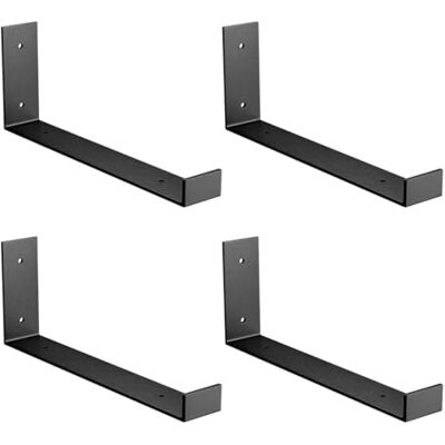 Amig Lot de 4 Équerres en L pour Étagères Industrielles 103 x 261 x 40 mm Acier Noir Mat Support Murale pour Étagère Design Fonctionnel et Résistant Idéal pour Étagères Murales - Publicité Amig Lot de 4 Équerres en L pour Étagères Industrielles 103 x 261 x 40 mm Acier Noir Mat Support Murale pour Étagère Design Fonctionnel et Résistant Idéal pour Étagères Murales - Publicité
