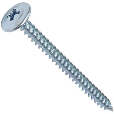 AERZETIX C44685 Lot de 100 Vis à tôle autotaraudeuses Ø4.2x51mm à tête large bombée à empreinte PH/cruciforme ossature bardage métallique chéneaux en acier zingué couleur argent - Publicité AERZETIX C44685 Lot de 100 Vis à tôle autotaraudeuses Ø4.2x51mm à tête large bombée à empreinte PH/cruciforme ossature bardage métallique chéneaux en acier zingué couleur argent - Publicité