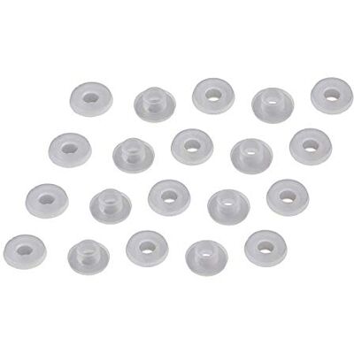 Gedotec Lot de 25 Poignée Adaptateur Meubles Poignée de fixation pour filetage Vis M4 le verre Pochettes Douille pour portes en verre & vitrines en plastique transparent - Publicité Gedotec Lot de 25 Poignée Adaptateur Meubles Poignée de fixation pour filetage Vis M4 le verre Pochettes Douille pour portes en verre & vitrines en plastique transparent - Publicité