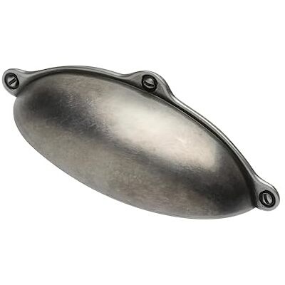 Gedotec Alexandria Poignées de meuble en métal 1 poignée en coquillage – Argent antique avec matériel de fixation Alexandria 99,5 x 30 mm BA : 64 mm Poignées de porte pour armoires de cuisine - Publicité Gedotec Alexandria Poignées de meuble en métal 1 poignée en coquillage – Argent antique avec matériel de fixation Alexandria 99,5 x 30 mm BA : 64 mm Poignées de porte pour armoires de cuisine - Publicité