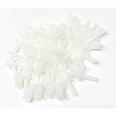 Design61 Lot de 50 rivets à expansion de fixation Blanc naturel Trou de 6 mm - Publicité Design61 Lot de 50 rivets à expansion de fixation Blanc naturel Trou de 6 mm - Publicité