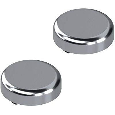 Gedotec Blum Clip Top 84.4140 Lot de 2 couvercles de charnière ronds en plastique chromé poli pour charnières de porte en verre - Publicité Gedotec Blum Clip Top 84.4140 Lot de 2 couvercles de charnière ronds en plastique chromé poli pour charnières de porte en verre - Publicité