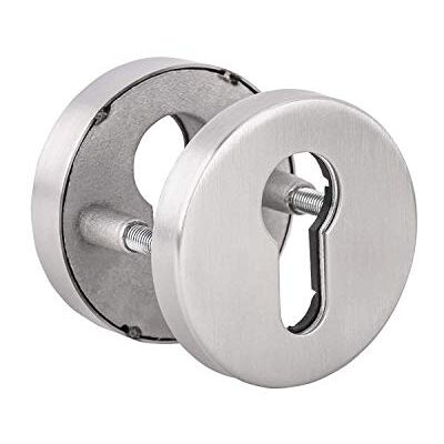 Gedotec Rosace Double Acier Inoxydable Mat Brossé H2032 Protection Ronde Entrée de Serrure de Porte PZ Portes d'Intérieur Profile en Cylindre PZ Ferrure sécurité Plaque et Vis 1 Paire - Publicité Gedotec Rosace Double Acier Inoxydable Mat Brossé H2032 Protection Ronde Entrée de Serrure de Porte PZ Portes d'Intérieur Profile en Cylindre PZ Ferrure sécurité Plaque et Vis 1 Paire - Publicité