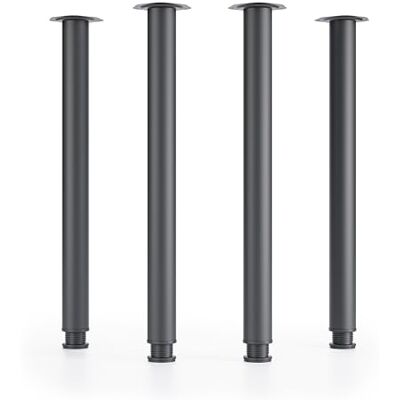 ATM ® Pieds de table en métal réglables en hauteur 710 mm + 30 mm Diamètre : 60 mm Noir - Publicité ATM ® Pieds de table en métal réglables en hauteur 710 mm + 30 mm Diamètre : 60 mm Noir - Publicité