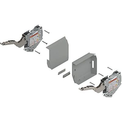 Blum Aventos HK S Tip-On Charnière rabattable avec ferrure pivotante et kit de réserve de force 400-1000 Gris clair - Publicité Blum Aventos HK S Tip-On Charnière rabattable avec ferrure pivotante et kit de réserve de force 400-1000 Gris clair - Publicité
