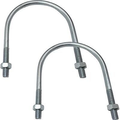 AERZETIX Lot de 2 Boulons en U et 4 Écrous M12-183x130mm en Acier au Carbone Zingué pour Tuyauterie - Publicité AERZETIX Lot de 2 Boulons en U et 4 Écrous M12-183x130mm en Acier au Carbone Zingué pour Tuyauterie - Publicité