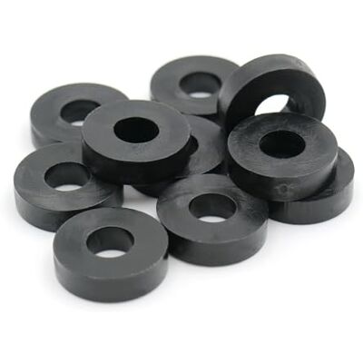 Design61 Lot de 10 entretoises rondes, 5 mm x Ø 25/8,2 mm, M8, ronds, en polyéthylène haute densité - Publicité Design61 Lot de 10 entretoises rondes, 5 mm x Ø 25/8,2 mm, M8, ronds, en polyéthylène haute densité - Publicité