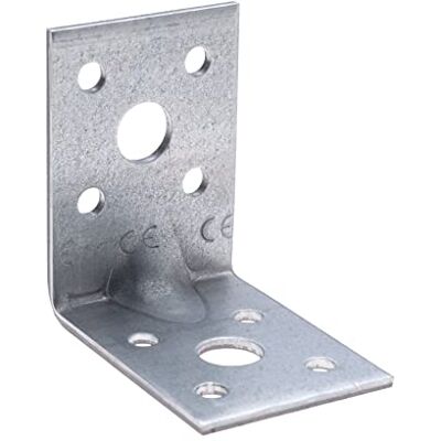 Keple Equerre Assemblage d'angle 90 Renforcé Angle Connecteur Robuste en Acier Fixation Support en Forme de L 50x50x35x2,5mm Zinc Fini pour Armoires en bois Support d'étagère de Meubles (Lot de 10) - Publicité Keple Equerre Assemblage d'angle 90 Renforcé Angle Connecteur Robuste en Acier Fixation Support en Forme de L 50x50x35x2,5mm Zinc Fini pour Armoires en bois Support d'étagère de Meubles (Lot de 10) - Publicité