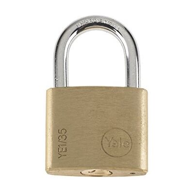 Yale YE1/35/120/1 Cadenas Laiton Massif 30 mm, 3 Clés Pour Casier Scolaire Ecole, Vestiaire de Sport, Boîte à Outils, Armoire - Publicité Yale YE1/35/120/1 Cadenas Laiton Massif 30 mm, 3 Clés Pour Casier Scolaire Ecole, Vestiaire de Sport, Boîte à Outils, Armoire - Publicité
