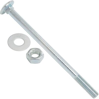 AERZETIX Ensemble de 10 boulons carrossiers M10x150mm / rondelles et écrous M10 / en acier zingué/pour fixation et assemblage - Publicité AERZETIX Ensemble de 10 boulons carrossiers M10x150mm / rondelles et écrous M10 / en acier zingué/pour fixation et assemblage - Publicité
