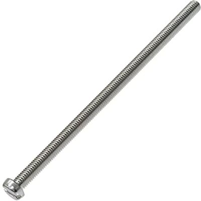 AERZETIX C60196 Lot de 10 Vis à métaux à tête cylindrique M5x100 mm à empreinte fendue S boulon d'assemblage DIN 84 dureté 4.8 en acier zingué couleur argent - Publicité AERZETIX C60196 Lot de 10 Vis à métaux à tête cylindrique M5x100 mm à empreinte fendue S boulon d'assemblage DIN 84 dureté 4.8 en acier zingué couleur argent - Publicité