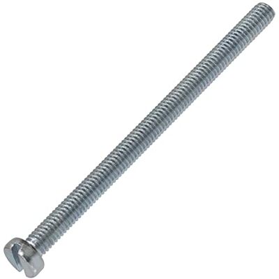 AERZETIX C60169 Lot de 20 Vis à métaux à tête cylindrique M4x60 mm à empreinte fendue S boulon d'assemblage DIN 84 dureté 4.8 en acier zingué couleur argent - Publicité AERZETIX C60169 Lot de 20 Vis à métaux à tête cylindrique M4x60 mm à empreinte fendue S boulon d'assemblage DIN 84 dureté 4.8 en acier zingué couleur argent - Publicité