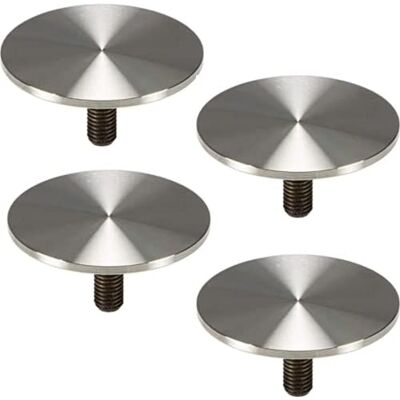 Gedotec Adaptateurs pour plaques de Verre en Acier Inoxydable avec Filetage M10 pour Pieds de Table et Pieds de Table Ø 60 mm – H10752 Acier Inoxydable Mat brossé Lot de 4 – Fixation Ronde - Publicité Gedotec Adaptateurs pour plaques de Verre en Acier Inoxydable avec Filetage M10 pour Pieds de Table et Pieds de Table Ø 60 mm – H10752 Acier Inoxydable Mat brossé Lot de 4 – Fixation Ronde - Publicité