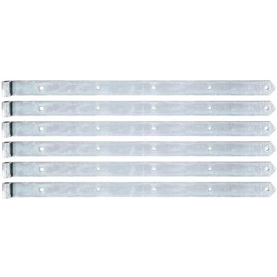 Alberts 845407 Penture en différents modèles électro-galvanisé, passivé à couche épaisse gond Ø 16 mm taille 800 x 45 mm kit de 6 - Publicité Alberts 845407 Penture en différents modèles électro-galvanisé, passivé à couche épaisse gond Ø 16 mm taille 800 x 45 mm kit de 6 - Publicité