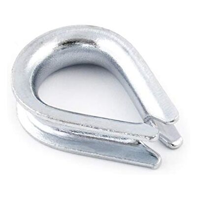 DQ-PP 20 pc/s câble acier inoxydable cosse coeur pour cable 3mm AISI 316, V4A - Publicité DQ-PP 20 pc/s câble acier inoxydable cosse coeur pour cable 3mm AISI 316, V4A - Publicité