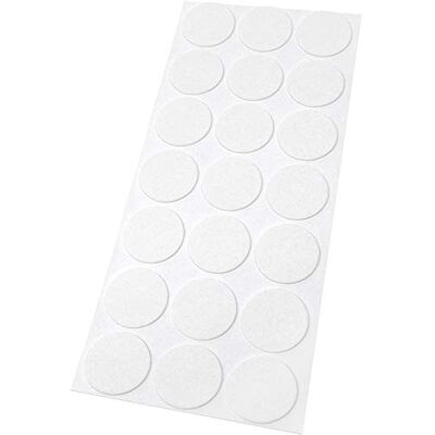 Adsamm ® / 21 x patins en feutre / blancs / Ø 30 mm / rond / 1,5 mm d' épaisseur / patins glisseurs auto-adhésifs de qualité optimale de ® - Publicité Adsamm ® / 21 x patins en feutre / blancs / Ø 30 mm / rond / 1,5 mm d' épaisseur / patins glisseurs auto-adhésifs de qualité optimale de ® - Publicité