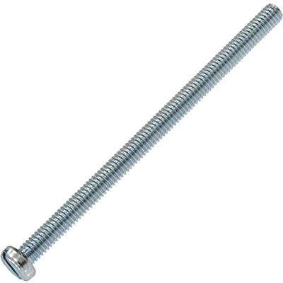 AERZETIX C60170 Lot de 10 Vis à métaux à tête cylindrique M4x65 mm à empreinte fendue S boulon d'assemblage DIN 84 dureté 4.8 en acier zingué couleur argent - Publicité AERZETIX C60170 Lot de 10 Vis à métaux à tête cylindrique M4x65 mm à empreinte fendue S boulon d'assemblage DIN 84 dureté 4.8 en acier zingué couleur argent - Publicité