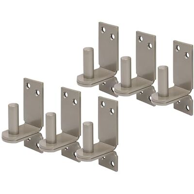 Alberts 821265 DURAVIS® Gond sur platine crochet DII en beige perle, à couche duplex RAL 1035 cote axe Ø16 mm platine 113 x 40 mm kit de 6 - Publicité Alberts 821265 DURAVIS® Gond sur platine crochet DII en beige perle, à couche duplex RAL 1035 cote axe Ø16 mm platine 113 x 40 mm kit de 6 - Publicité