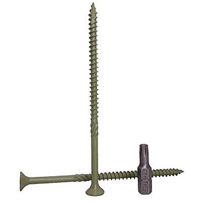 Marcopol (Lot de 80 pièces) Vis de finition verte anti-corrosion, tête fraisée, Torx, 5,0 x 100 mm, pointe de type 17 vis d’extérieur pour terrasse en bois - Publicité Marcopol (Lot de 80 pièces) Vis de finition verte anti-corrosion, tête fraisée, Torx, 5,0 x 100 mm, pointe de type 17 vis d’extérieur pour terrasse en bois - Publicité
