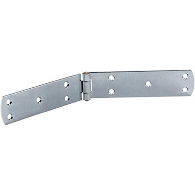 Gedotec Charnière de porte lourde paumelle à visser 1 pièce paumelles de volet en acier 400 x 40 mm paumelle de porte zinguée bleue charnières de porte épaisseur du matériau 3 mm - Publicité Gedotec Charnière de porte lourde paumelle à visser 1 pièce paumelles de volet en acier 400 x 40 mm paumelle de porte zinguée bleue charnières de porte épaisseur du matériau 3 mm - Publicité