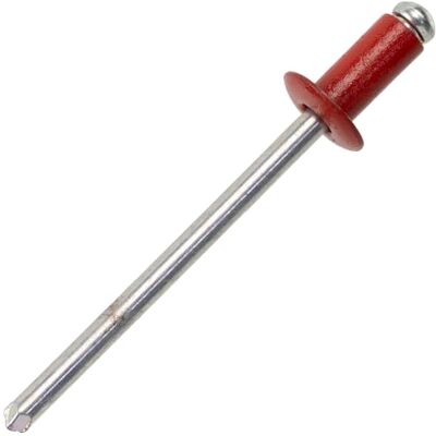 AERZETIX Lot de 60 Rivets aveugles Ø4x8 mm à tête plate RAL 3000 rouge feu en aluminium/acier pour assemblage métallique rapide et fixation esthétique - Publicité AERZETIX Lot de 60 Rivets aveugles Ø4x8 mm à tête plate RAL 3000 rouge feu en aluminium/acier pour assemblage métallique rapide et fixation esthétique - Publicité