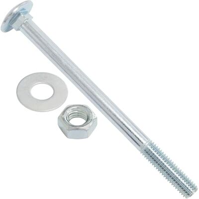 AERZETIX Ensemble de 10 boulons carrossiers M10x140mm / rondelles et écrous M10 / en acier zingué/pour fixation et assemblage - Publicité AERZETIX Ensemble de 10 boulons carrossiers M10x140mm / rondelles et écrous M10 / en acier zingué/pour fixation et assemblage - Publicité