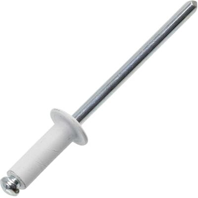 AERZETIX Lot de 25 Rivets aveugles Ø4x12 mm à tête plate RAL 9010 blanc en aluminium/acier pour assemblage rapide, pratique et finition esthétique - Publicité AERZETIX Lot de 25 Rivets aveugles Ø4x12 mm à tête plate RAL 9010 blanc en aluminium/acier pour assemblage rapide, pratique et finition esthétique - Publicité