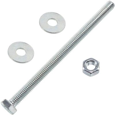 AERZETIX Kit ensemble de 10 boulons M6x90 mm à tête hexagonale + 20 rondelles larges M6x18 mm + 10 écrous hexagonaux M6 pour bricolage et fixation légère en acier - Publicité AERZETIX Kit ensemble de 10 boulons M6x90 mm à tête hexagonale + 20 rondelles larges M6x18 mm + 10 écrous hexagonaux M6 pour bricolage et fixation légère en acier - Publicité