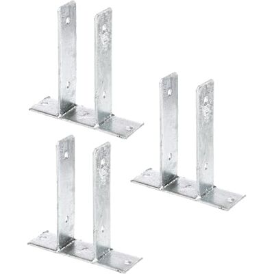 Alberts 212988 Ancre de poteau en U à visser galvanisée à chaud largeur 71 mm Set de 3 pièces - Publicité Alberts 212988 Ancre de poteau en U à visser galvanisée à chaud largeur 71 mm Set de 3 pièces - Publicité