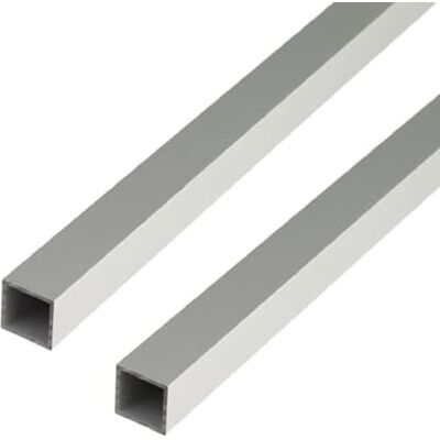 Alberts 499242 Lot de 2 tubes carrés en aluminium naturel 1000 x 30 x 30 mm - Publicité Alberts 499242 Lot de 2 tubes carrés en aluminium naturel 1000 x 30 x 30 mm - Publicité