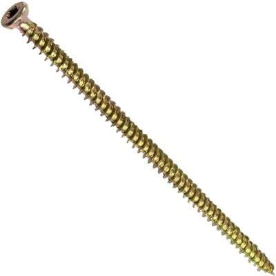 AERZETIX C44670 Lot de 20 Vis pour béton Ø7.5x152mm à empreint étoile T30 montage directe sans cheville à tête fraisée en acier zingué ancrage fixation bâtiment charpente bois - Publicité AERZETIX C44670 Lot de 20 Vis pour béton Ø7.5x152mm à empreint étoile T30 montage directe sans cheville à tête fraisée en acier zingué ancrage fixation bâtiment charpente bois - Publicité