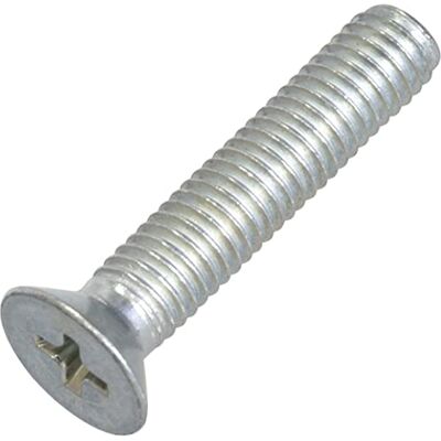 AERZETIX C58372 Lot de 20 Vis à tête fraisées M5x25 mm à empreinte PH à filetage métrique standard pour boulon d'assemblage DIN 965 en acier zingué couleur argent - Publicité AERZETIX C58372 Lot de 20 Vis à tête fraisées M5x25 mm à empreinte PH à filetage métrique standard pour boulon d'assemblage DIN 965 en acier zingué couleur argent - Publicité