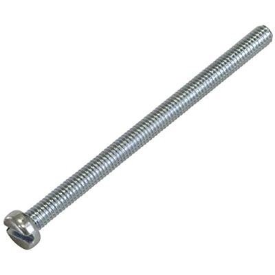 AERZETIX C58318 Lot de 30 Vis M4x60 mm à métaux à tête cylindrique et empreinte fendue SL pour boulon d'assemblage DIN 84 en acier zingué couleur : argent - Publicité AERZETIX C58318 Lot de 30 Vis M4x60 mm à métaux à tête cylindrique et empreinte fendue SL pour boulon d'assemblage DIN 84 en acier zingué couleur : argent - Publicité