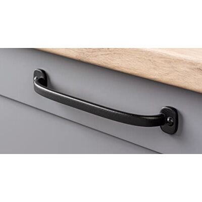 Gedotec poignées de meuble métal noir mat 1 pièce meuble poignées de porte pliante ENTREPRISE Look industriel Antique Vintage Longueur : 126 mm Poignées d'armoire - Publicité Gedotec poignées de meuble métal noir mat 1 pièce meuble poignées de porte pliante ENTREPRISE Look industriel Antique Vintage Longueur : 126 mm Poignées d'armoire - Publicité