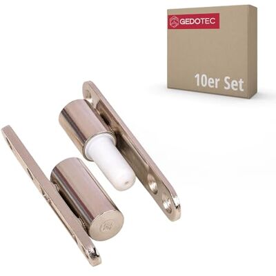 Gedotec Paumelles de rénovation en acier nickelé 10 pcs charnière de porte avec technique de palier lisse sans entretien Diamètre : 15 mm Paumelles pour portes en bois - Publicité Gedotec Paumelles de rénovation en acier nickelé 10 pcs charnière de porte avec technique de palier lisse sans entretien Diamètre : 15 mm Paumelles pour portes en bois - Publicité