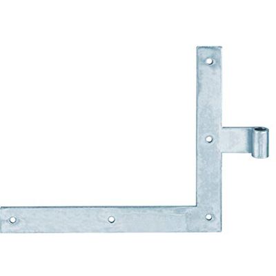 Alberts 308308 Penture équerre bout droit ou queue de carpe pour le haut ou le bas zinguée gond Ø 14 mm taille 250 x 300 x 35 mm - Publicité Alberts 308308 Penture équerre bout droit ou queue de carpe pour le haut ou le bas zinguée gond Ø 14 mm taille 250 x 300 x 35 mm - Publicité