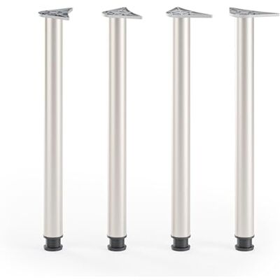 ATM Lot de 4 Pieds de Table 71cm Pieds de Bureau Réglables en Hauteur Métal Pieds de Meubles Ø 60mm pour Table à Manger Cuisine Support de Table Rond Robuste Satin - Publicité ATM Lot de 4 Pieds de Table 71cm Pieds de Bureau Réglables en Hauteur Métal Pieds de Meubles Ø 60mm pour Table à Manger Cuisine Support de Table Rond Robuste Satin - Publicité