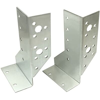 AERZETIX C58834 Lot de 2 Sabots de charpente gauches ajustables 30x130x75x2 mm aile extérieur sabot de solive à 16 trous sabot à pente réglable en acier zingué Z275 - Publicité AERZETIX C58834 Lot de 2 Sabots de charpente gauches ajustables 30x130x75x2 mm aile extérieur sabot de solive à 16 trous sabot à pente réglable en acier zingué Z275 - Publicité
