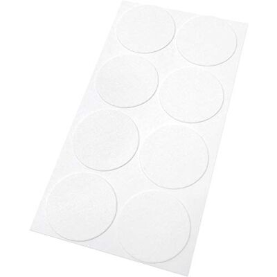 Adsamm ® / 8 x patins en feutre / blancs / Ø 50 mm / rond / 1,5 mm d' épaisseur / patins glisseurs auto-adhésifs de qualité optimale de ® - Publicité Adsamm ® / 8 x patins en feutre / blancs / Ø 50 mm / rond / 1,5 mm d' épaisseur / patins glisseurs auto-adhésifs de qualité optimale de ® - Publicité