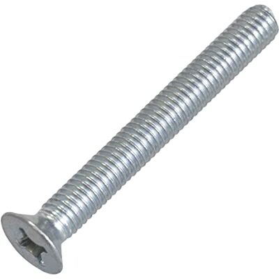 AERZETIX C58388 Lot de 20 Vis à tête fraisées M6x50 mm à empreinte PH à filetage métrique standard pour boulon d'assemblage DIN 965 en acier zingué couleur argent - Publicité AERZETIX C58388 Lot de 20 Vis à tête fraisées M6x50 mm à empreinte PH à filetage métrique standard pour boulon d'assemblage DIN 965 en acier zingué couleur argent - Publicité