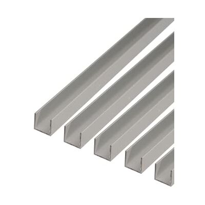 Alberts 498399 Profilé en U en aluminium anodisé argenté 1000 x 22 x 10 mm - Publicité Alberts 498399 Profilé en U en aluminium anodisé argenté 1000 x 22 x 10 mm - Publicité